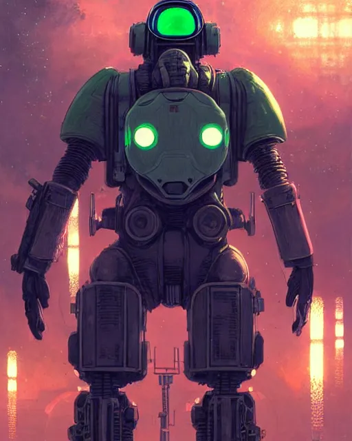 Image similar to luigi in a mech scifi suit with missles and small lights by, fantasy character portrait, ultra realistic, futuristic background by laurie greasley, concept art, intricate details, highly detailed by greg rutkowski, gaston bussiere, craig mullins, simon bisley