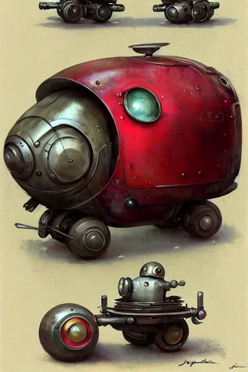 Image similar to page layout ( ( ( ( ( 1 9 5 0 s retro future android robot fat robot mouse wagon. muted colors., ) ) ) ) ) by jean - baptiste monge,!!!!!!!!!!!!!!!!!!!!!!!!! chrome red