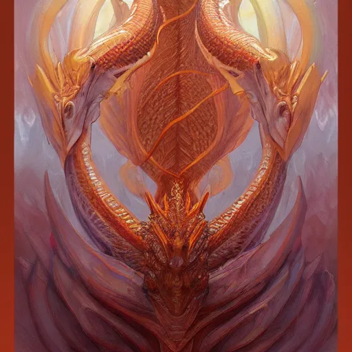 Image similar to symmetry!! smaug dragon, intricate, elegant, highly detailed, digital painting, artstation, concept art, smooth, sharp focus, illustration, art by artgerm and greg rutkowski and alphonse mucha