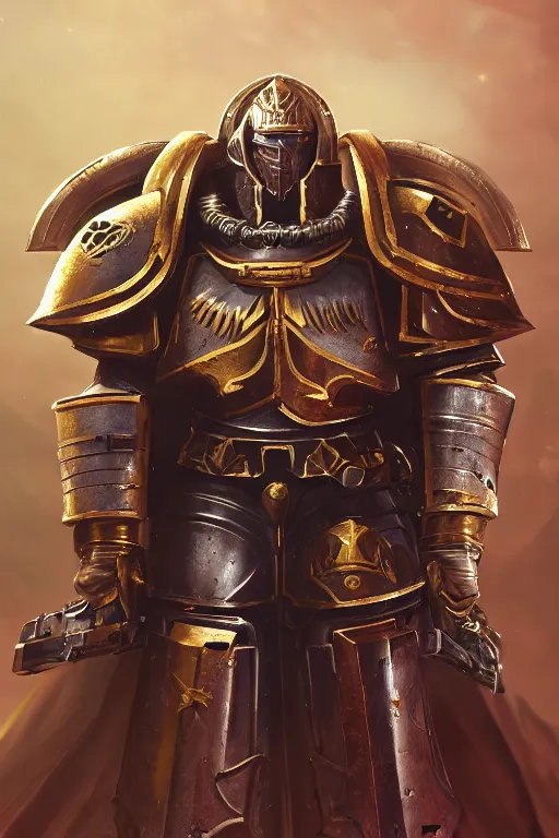 Image similar to armor portrait heros warhammer 4 0 k horus heresy fanart - the primarchs emperor by johannes helgeson animated with vfx concept artist & illustrator global illumination ray tracing hdr fanart arstation zbrush central hardmesh 8 k octane renderer comics stylized