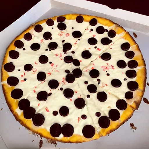 Prompt: ice cream pizza