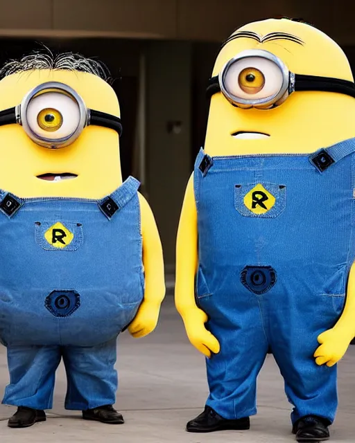 Prompt: benjamin netanyahu in a really well made minion cosplay, highly detailed, intricate