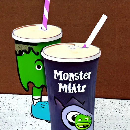 Image similar to monster potato drink milk