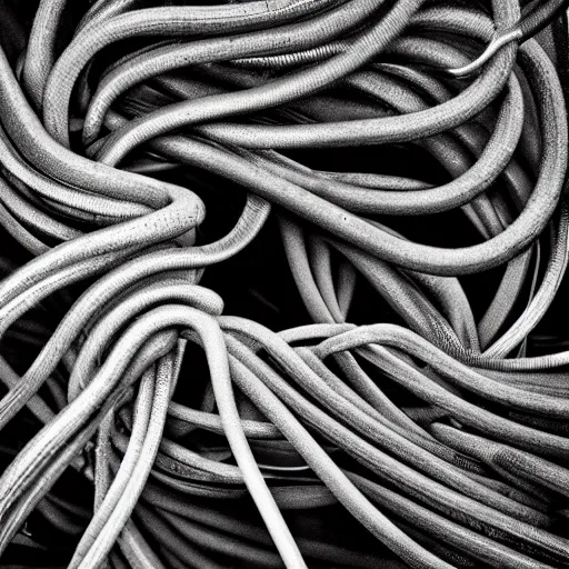 Image similar to curly tendrils of a climber, award winning black and white photography