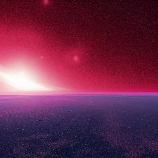 Image similar to epic scene of a unknown planet's horizon, abstract, photorealistic, award winning