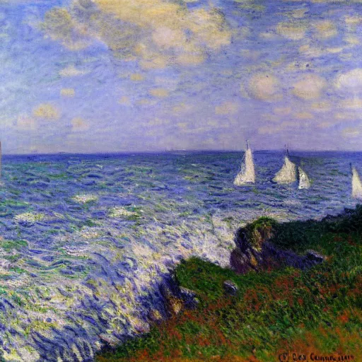 Image similar to Finistère coast by Claude Monet