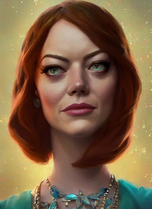 Prompt: portrait of emma stone as princess jasmine, hyper detailed, digital art, trending in artstation, cinematic lighting, studio quality, smooth render, unreal engine 5 rendered, octane rendered, art style by klimt and nixeu and ian sprigger and wlop and krenz cushart.