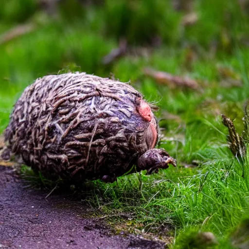 Prompt: Wild haggis running around the Caldonian forest