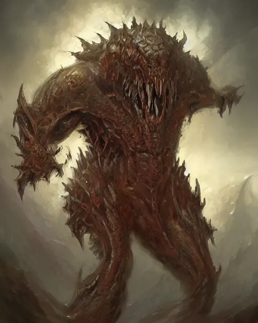 Image similar to monster design by antonio j. manzanedo, trending on artstation