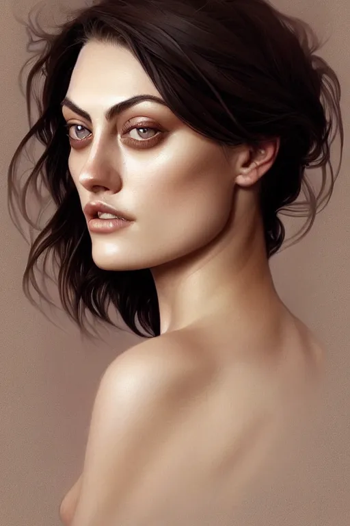 Image similar to symmetry!! portrait of phoebe tonkin, machine parts embedded into face, intricate, elegant, highly detailed, digital painting, artstation, concept art, smooth, sharp focus, illustration, art by artgerm and greg rutkowski and alphonse mucha, 8 k