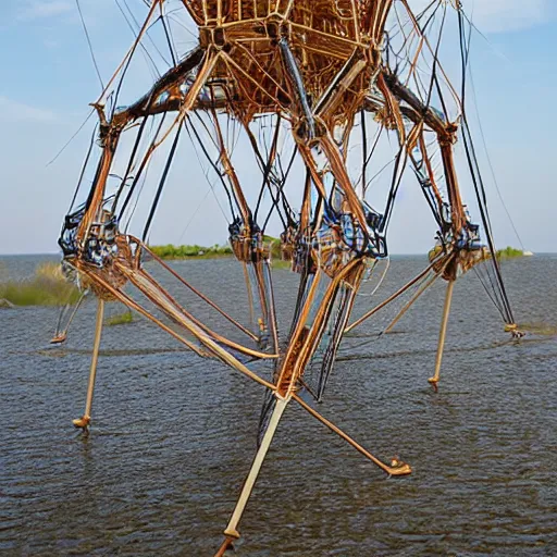 Image similar to a strandbeest by theo jansen