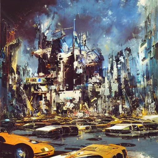 Image similar to a spectacular john berkey painting, detailed, epic