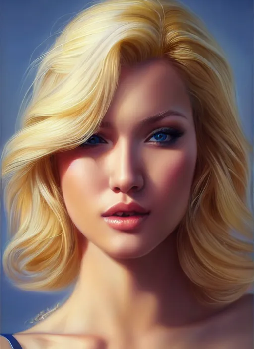 Prompt: photo of a gorgeous blonde female in the style of stefan kostic, realistic, professionally, professionally color graded, full body shot, sharp focus, 8 k high definition, insanely detailed, intricate, elegant, art by stanley lau and artgerm