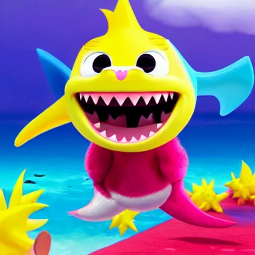 Image similar to baby shark pinkfong,