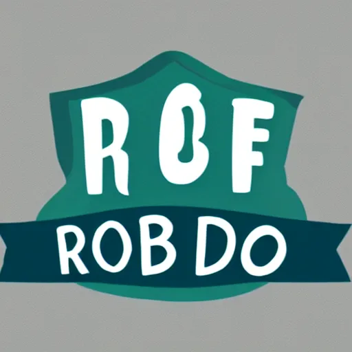 Prompt: logo design for foodie dude rob