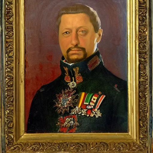 Prompt: Volodymur Zelensky emperor of Russia, Renaissance painting