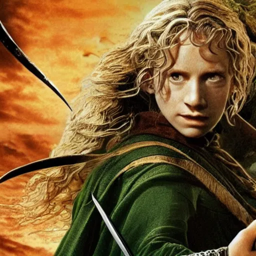 Prompt: lord of the rings ent woman