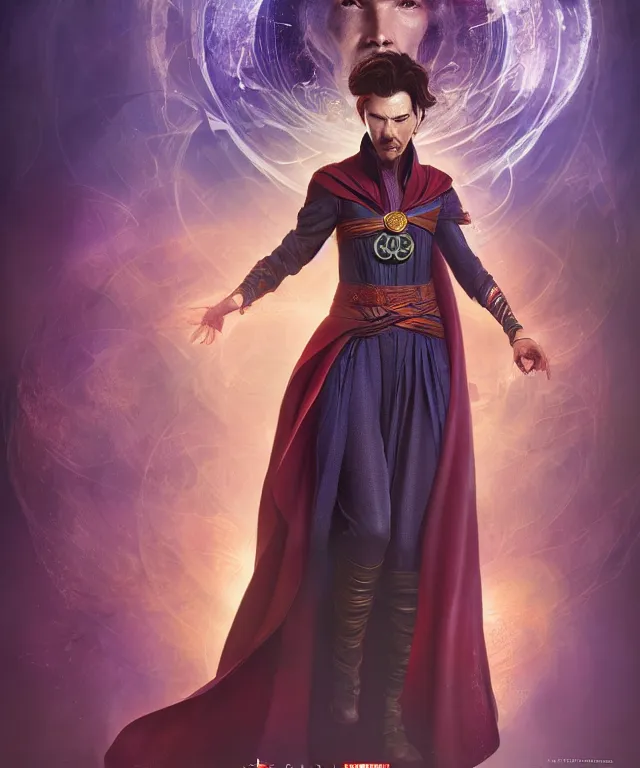 Prompt: doctor strange female, au naturel, hyper detailed, digital art, trending in artstation, cinematic lighting, studio quality, smooth render, unreal engine 5 rendered, octane rendered, art style by klimt and nixeu and ian sprigger and wlop and krenz cushart