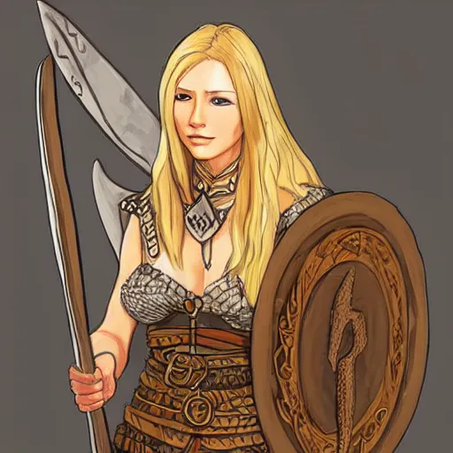 beautiful viking woman, blonde, tall, d & d, concept | Stable Diffusion ...