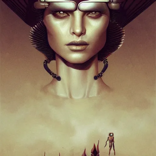 Prompt: a stunning hyperrealistic character from the movie Dune walking through an arid minimalistic desert with harsh noon sunlight, award-winning, masterpiece, in the style of Tom Bagshaw, Cedric Peyravernay, Peter Mohrbacher