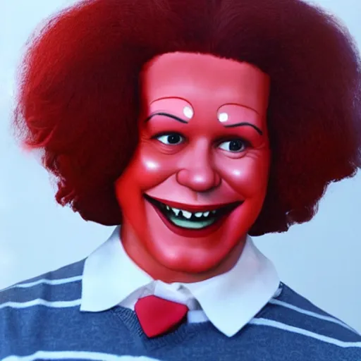 Image similar to photo of paul rudd as ronald mcdonald