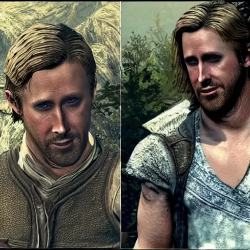 Prompt: Ryan Gosling in Skyrim