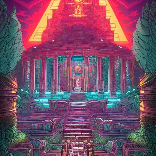 Image similar to the temple of eternity by killian eng and dan mumford