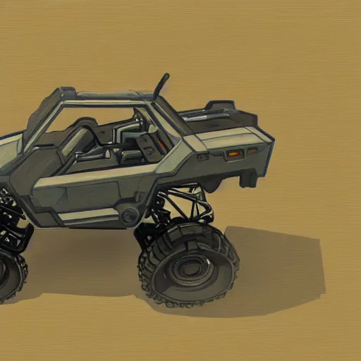 Image similar to concept art blueprint halo new atv vehicles