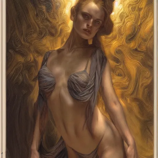 Image similar to a painting in the style of donato giancola, and in the style of charlie bowater, and in the style of alphonse legros. symmetry, smooth, sharp focus, semi - realism.