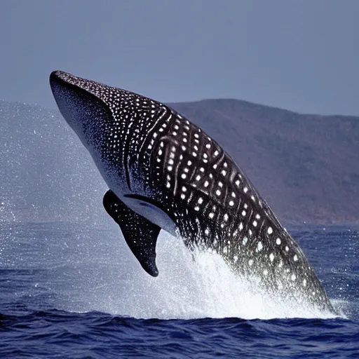 Image similar to whale shark as darth Vader