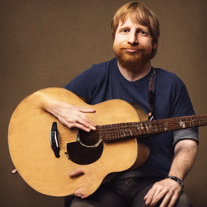 Image similar to portrait of trey anastasio, highly detailed, 4 k,