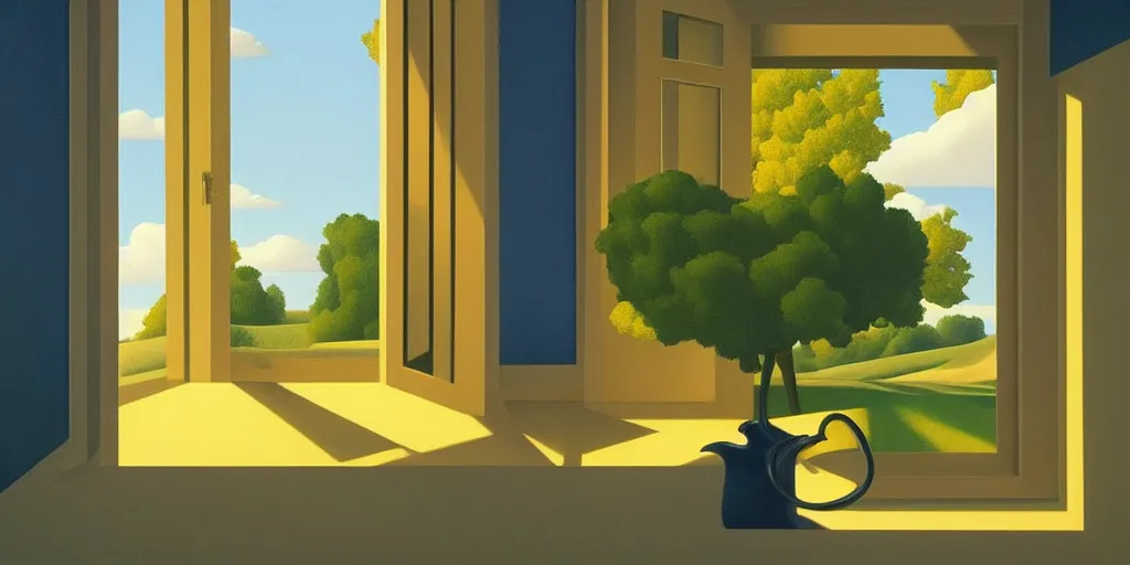 Image similar to the window, blue sky, summer evening, kenton nelson