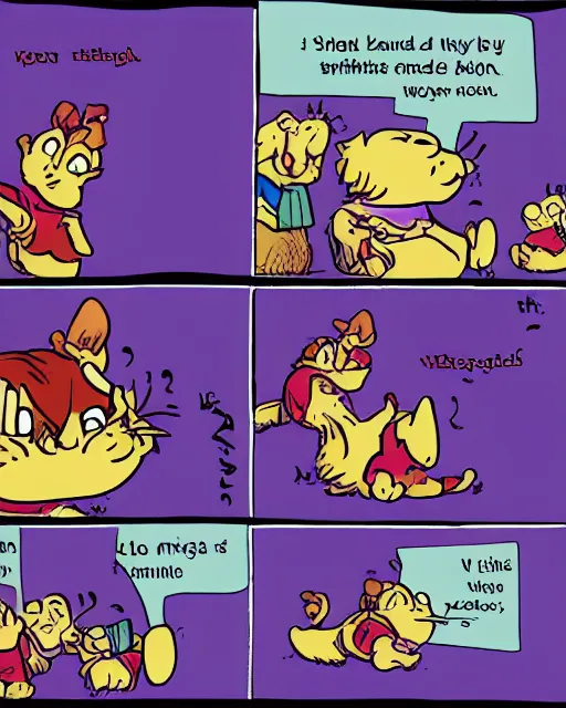 Prompt: three panels from garfield 'i have no friends', full width, comic