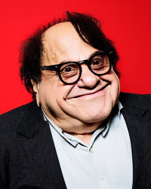 Image similar to portrait of danny devito as a professional wrestler. photographic, photography