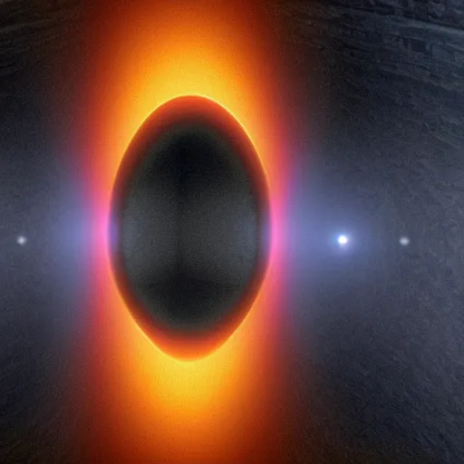 Prompt: the inside of a black hole