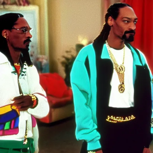 Image similar to a tv still of Snoop Dogg starring in The Fresh Prince of Bel-Air (1990)