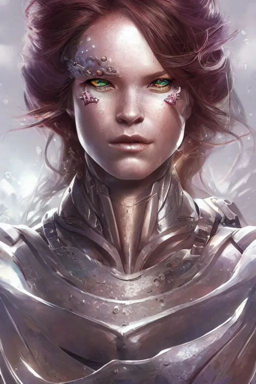 Image similar to cyborg mermaid, d & d, fantasy, portrait, highly detailed, headshot, digital painting, trending on artstation, concept art, sharp focus, illustration, art by artgerm and greg rutkowski and magali villeneuve