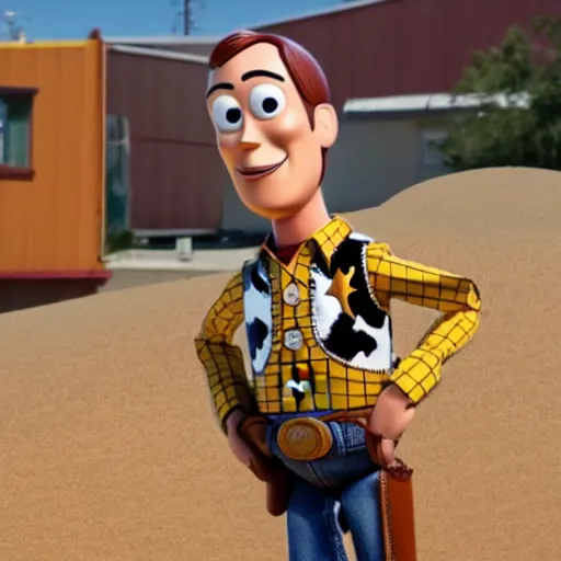Prompt: Woody from Toy Story stars in Better Call Saul