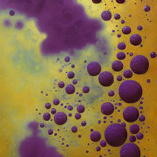 Image similar to beautiful liquid marble texture with big oil bubbles. harmonic chromatic tones coloured abstraction with purple splashes. ultradetailed realistic art. jean - dragan bibin, beksinski, zawadzki, shaun downey, zoey frank, phil hale, james gurney, frank frazetta, jehan georges vibert, daniel e. greene