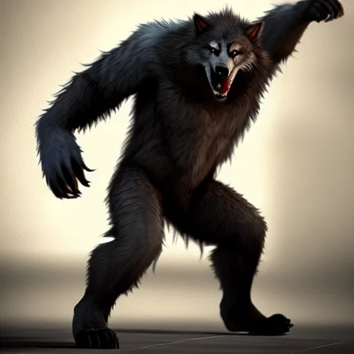 Image similar to cute handsome cuddly werewolf from van helsing unreal engine hyperreallistic render 8k character concept art masterpiece