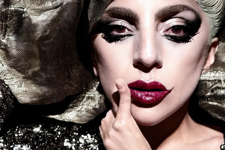 Image similar to lady gaga by steven klein, artpop, highly realistic. high resolution. highly detailed. dramatic. 8 k. 4 k.