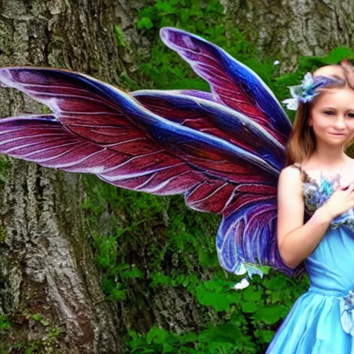 Prompt: beautiful fairy with wings