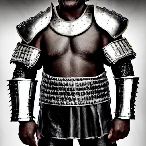 Image similar to mike tyson in knights armor