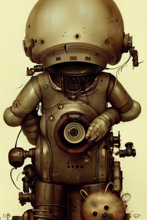 Image similar to kid robots costume | esoteric symbolism | jean - baptiste monge, esao andrews, bastien lecouffe - deharme, tim jacobus, ken currie | ultra - detailed realism, soft cinematic lighting, hi - fructose, artstation, high - quality, ink watercolors wes anderson poster art