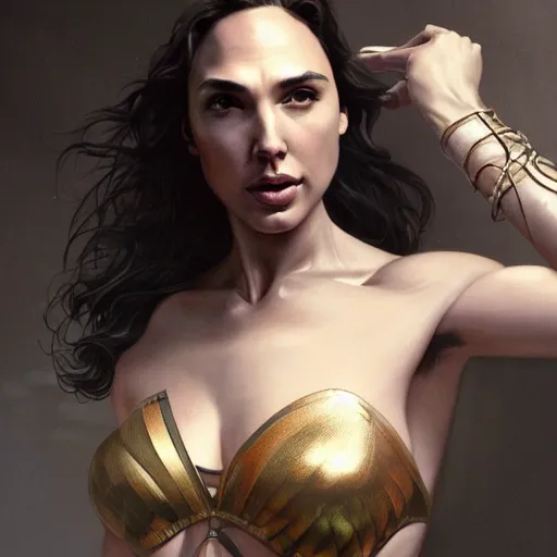 Sexy Painting Of Gal Gadot Bikini Ultra Realistic Stable Diffusion