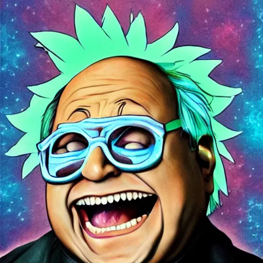 Prompt: Danny DeVito as Rick Sanchez