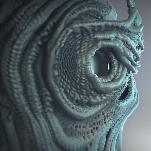 Prompt: 3d render of eye of Cthulhu 4k