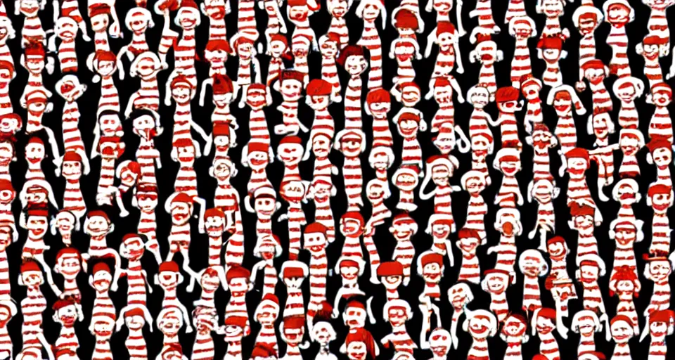 Prompt: Where's Waldo search page