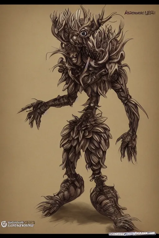 Image similar to a humanoid figure acorn monster, highly detailed, digital art, sharp focus, trending on art station, anime art style