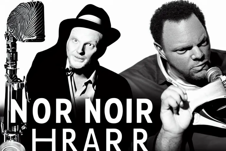 Image similar to noir, Bill burr, space, musical, high quality